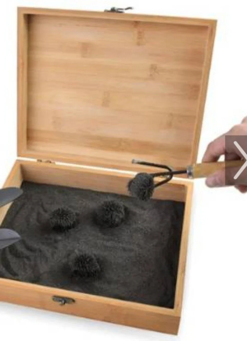 SPACECARE Magnetic Zen Sand Garden Stress Relief Box – 1.5 lb Sand + Tools & Mag